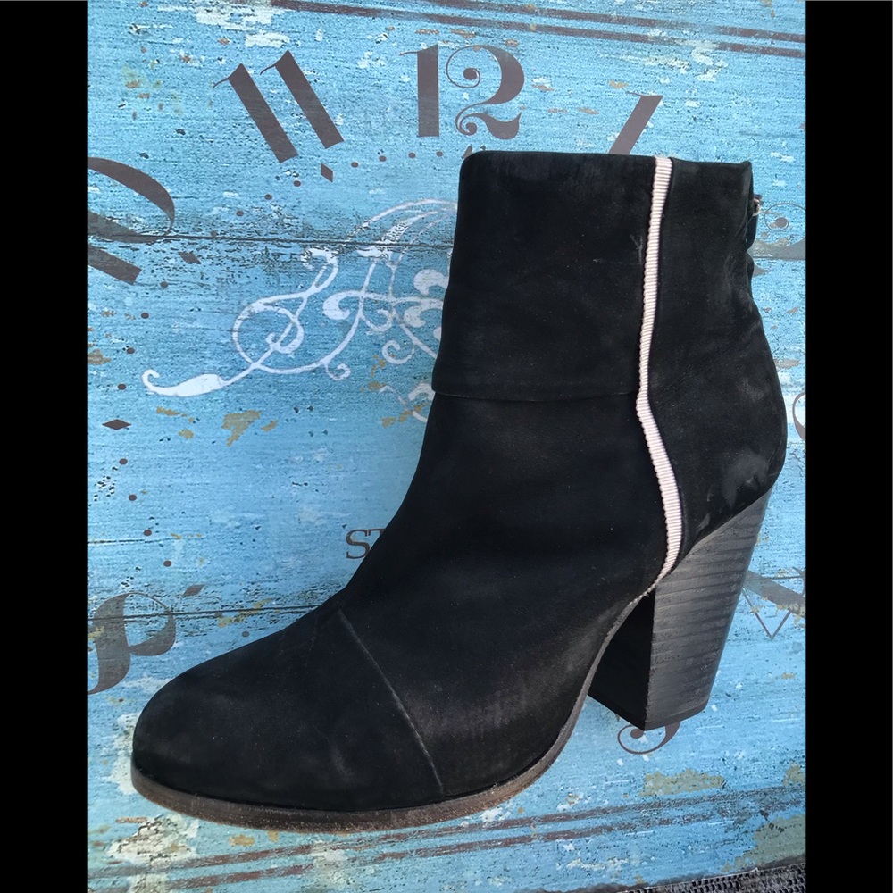 ❤️🌈🍀 Rag & Bone Newbury Suede Stripe Bootie